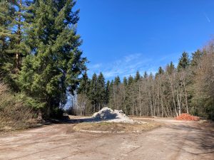 Leere FlÀche nach dem Abriss.