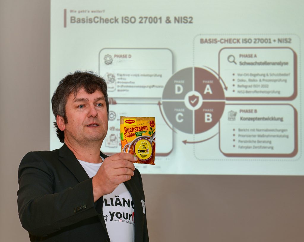 Referent Thomas Ströbele beim Unternehmerfrühstück