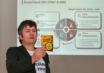 Referent Thomas Ströbele beim Unternehmerfrühstück